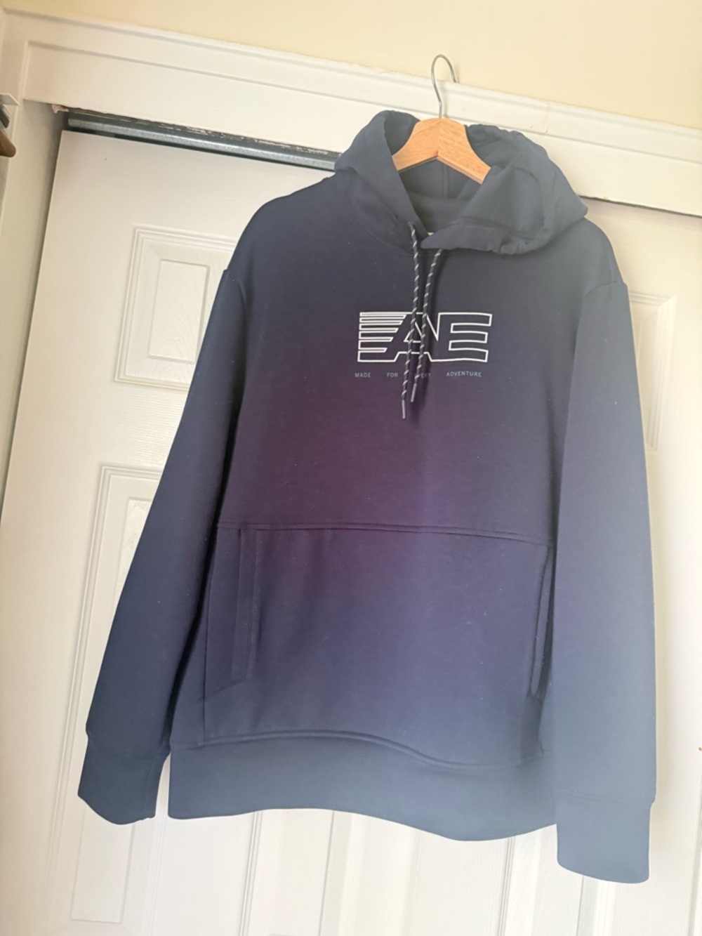 American Eagle Outfitters Navy Blue Logo Pullover Hoodie